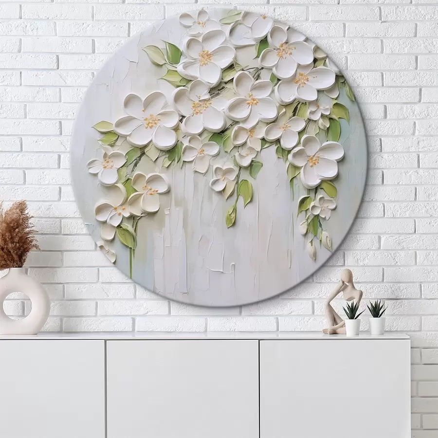 Obraz Abstrakcyjne kwiaty imitujące malarstwo r46755