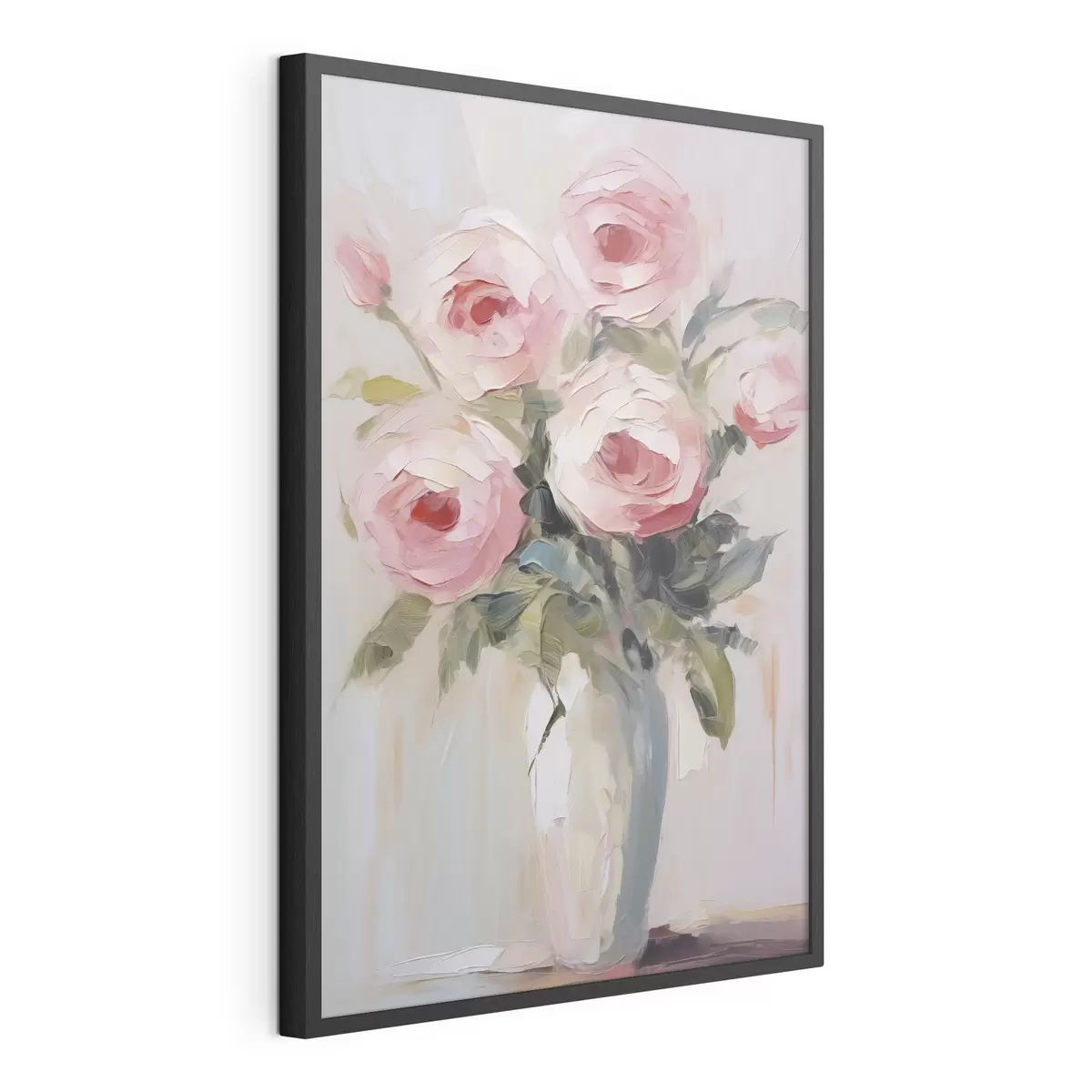 Plakat Róże w wazonie, imitacja obrazu f46742