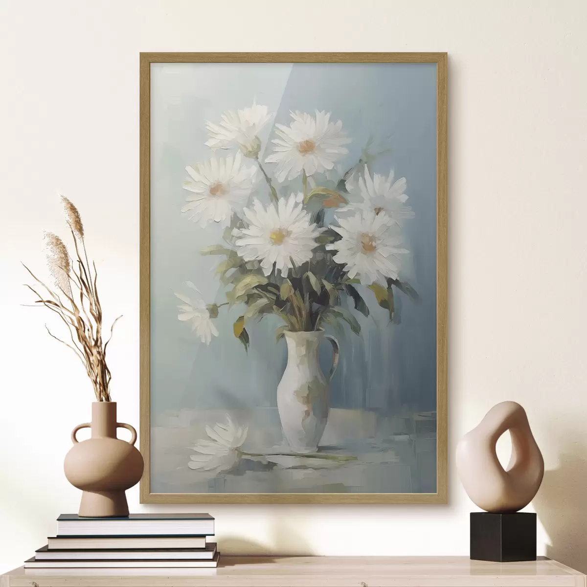 Plakat Kwiaty w wazonie – imitacja obrazu f46743