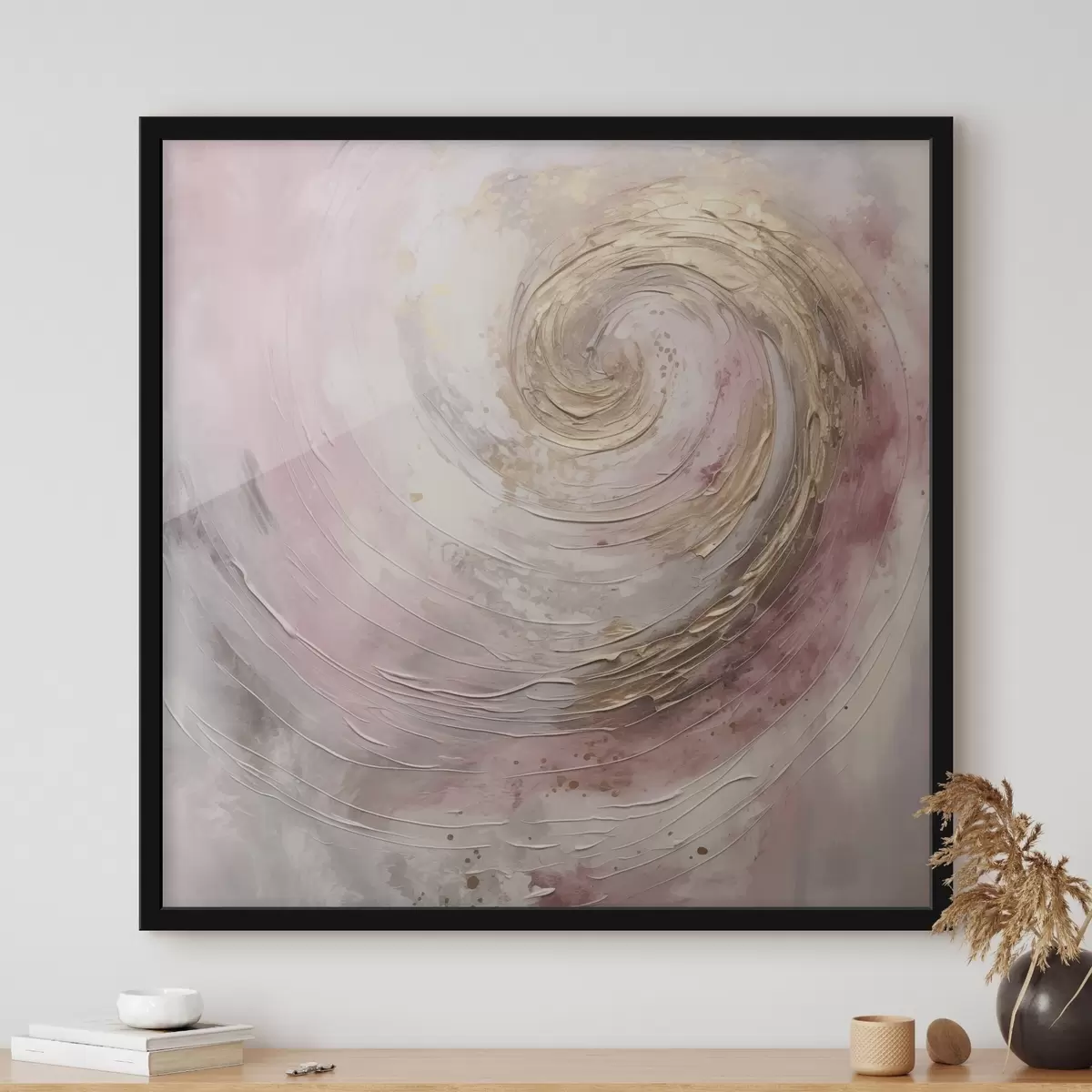 Plakat Abstrakcyjny wir, imitacja obrazu f46745