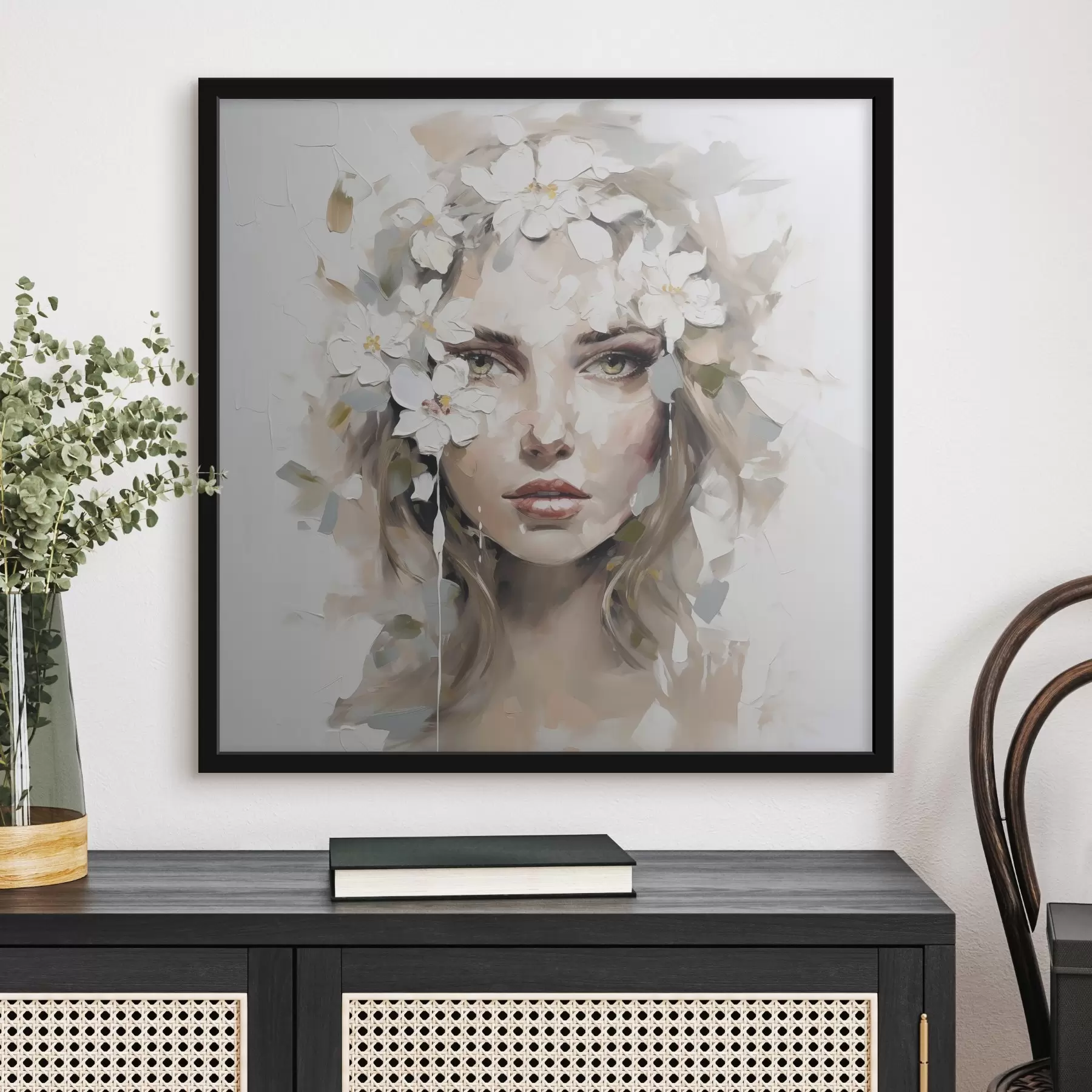 Fototapeta Abstrakcyjny portret imitujący malarstwo f46749