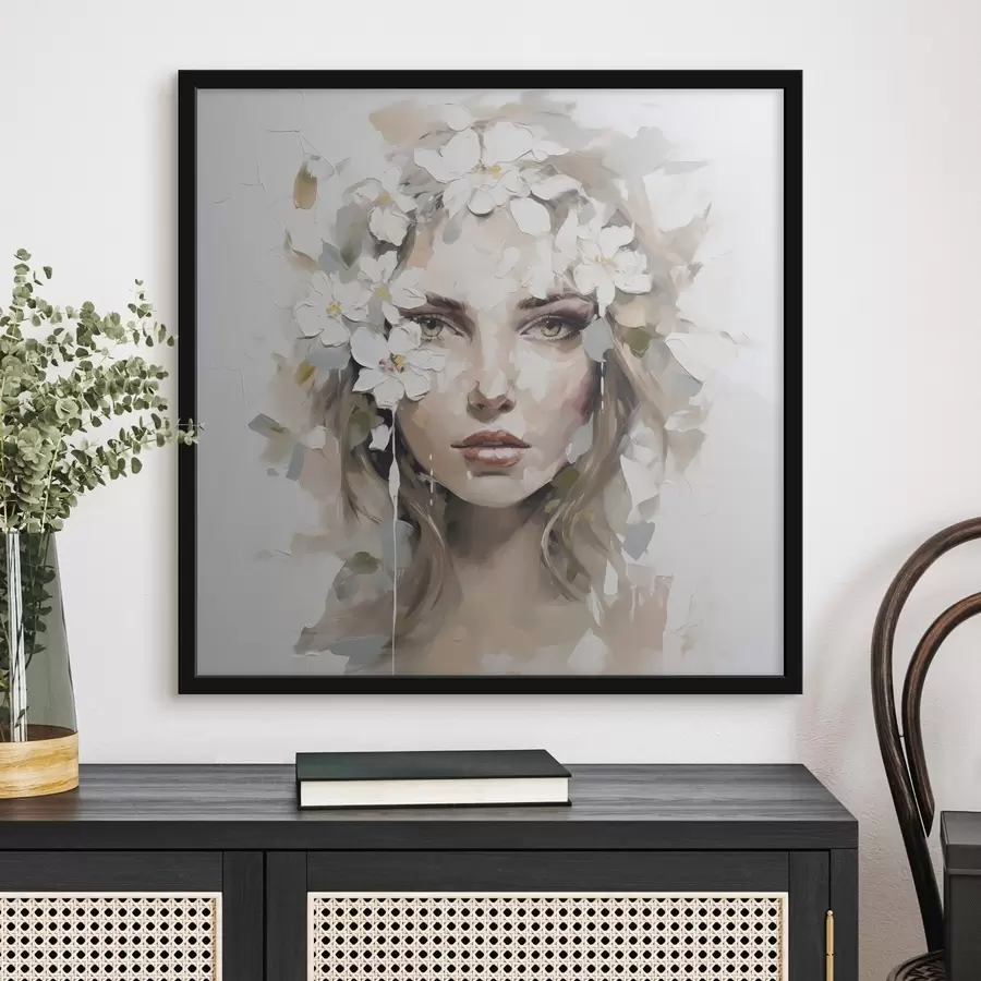 Fototapeta Abstrakcyjny portret imitujący malarstwo f46749