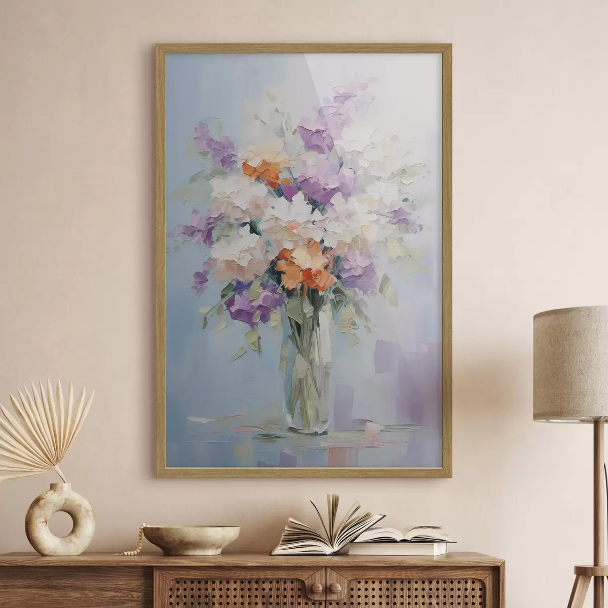 Plakat Bukiet w wazonie imitacja obrazu f46750