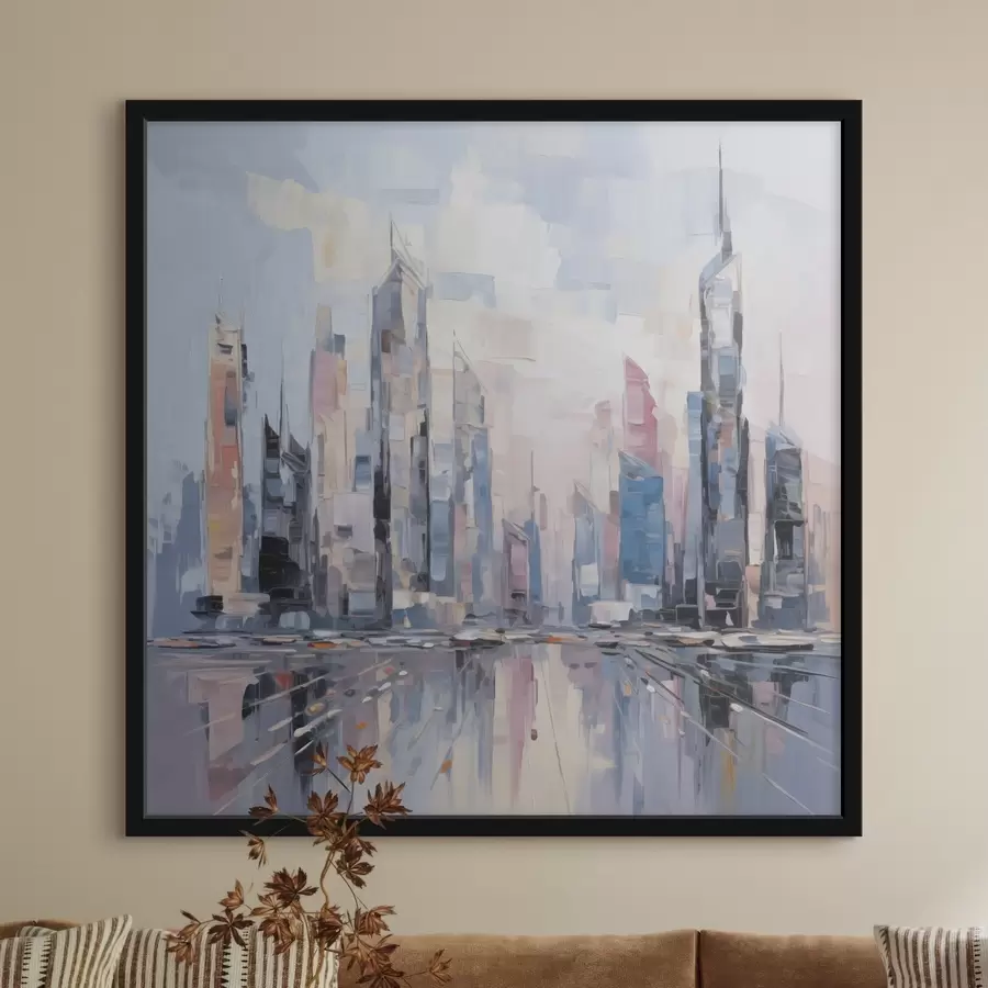 Fototapeta Abstrakcyjna imitacja malarstwa miejskiego f46752