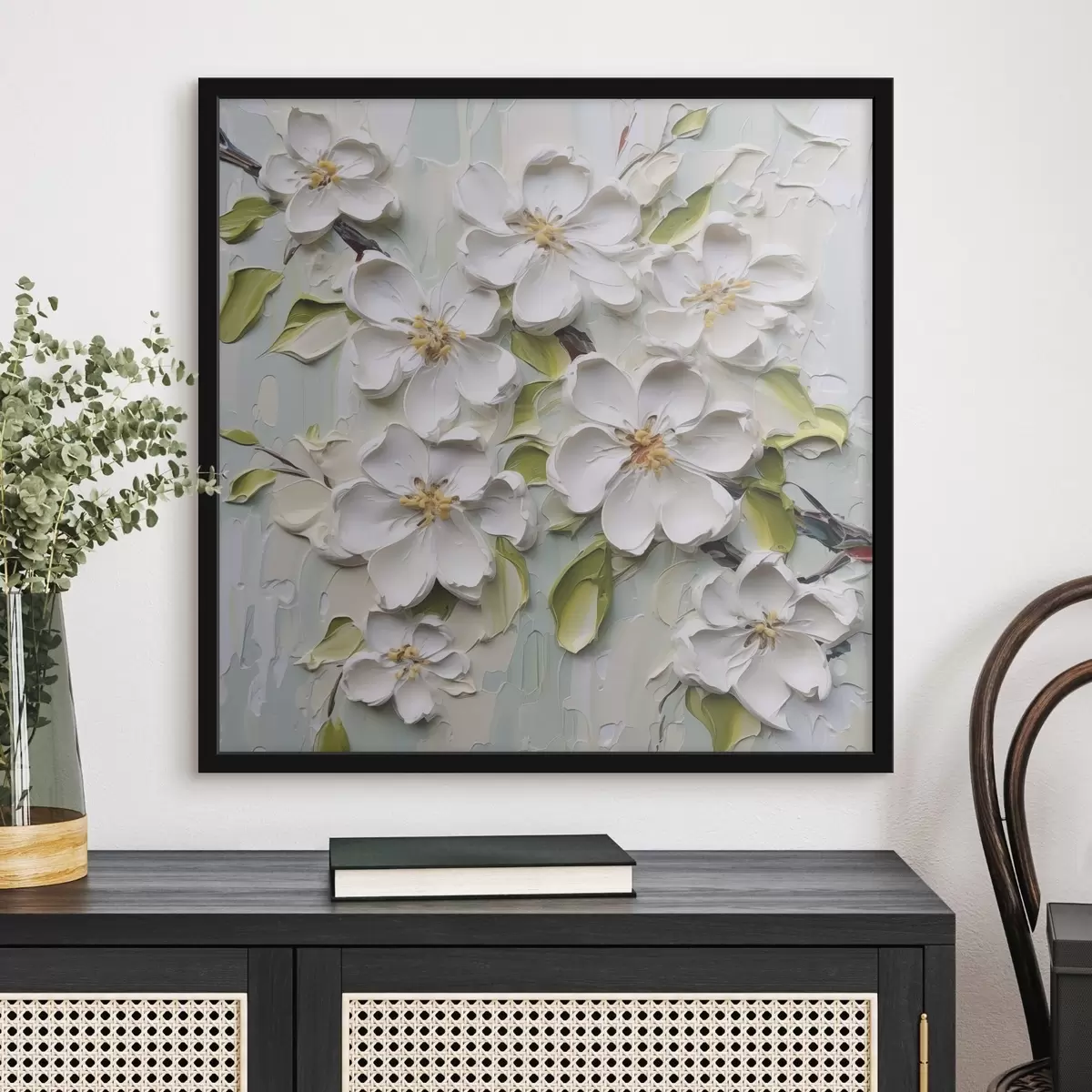 Plakat Obraz imitujący kwiaty f46754