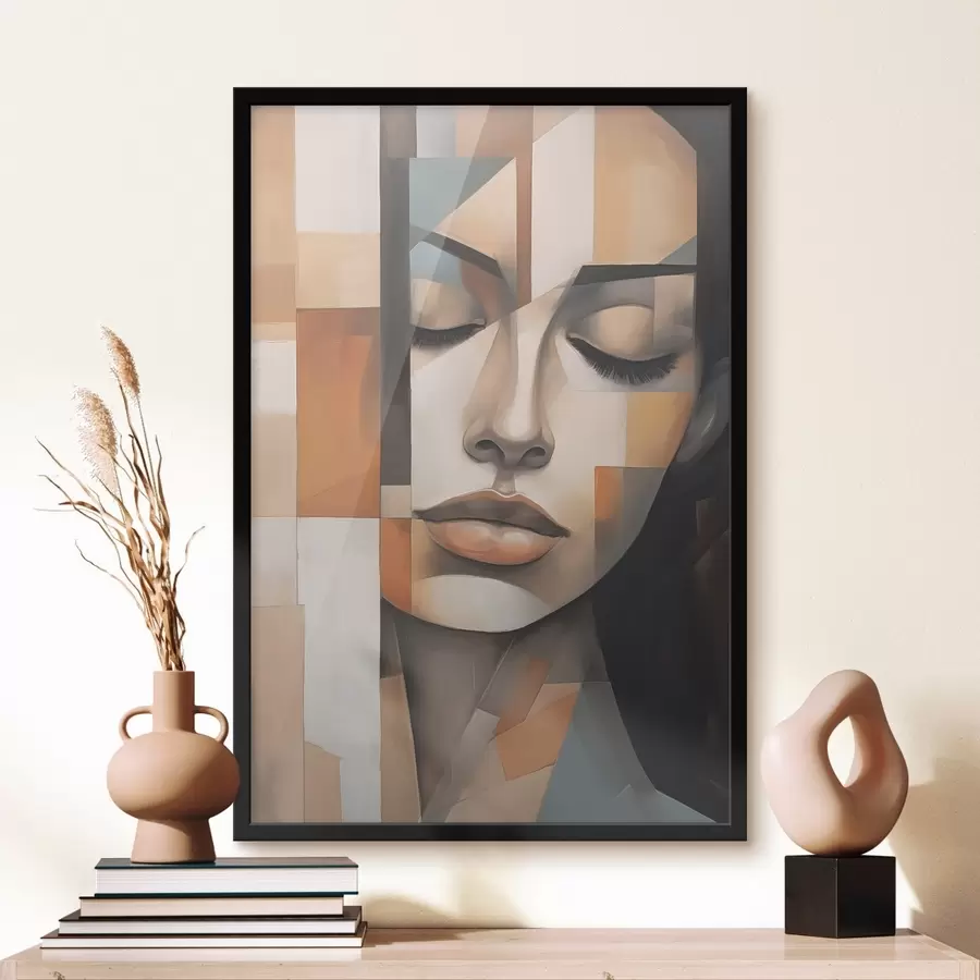Fototapeta Kubistyczny portret kobiety f46730