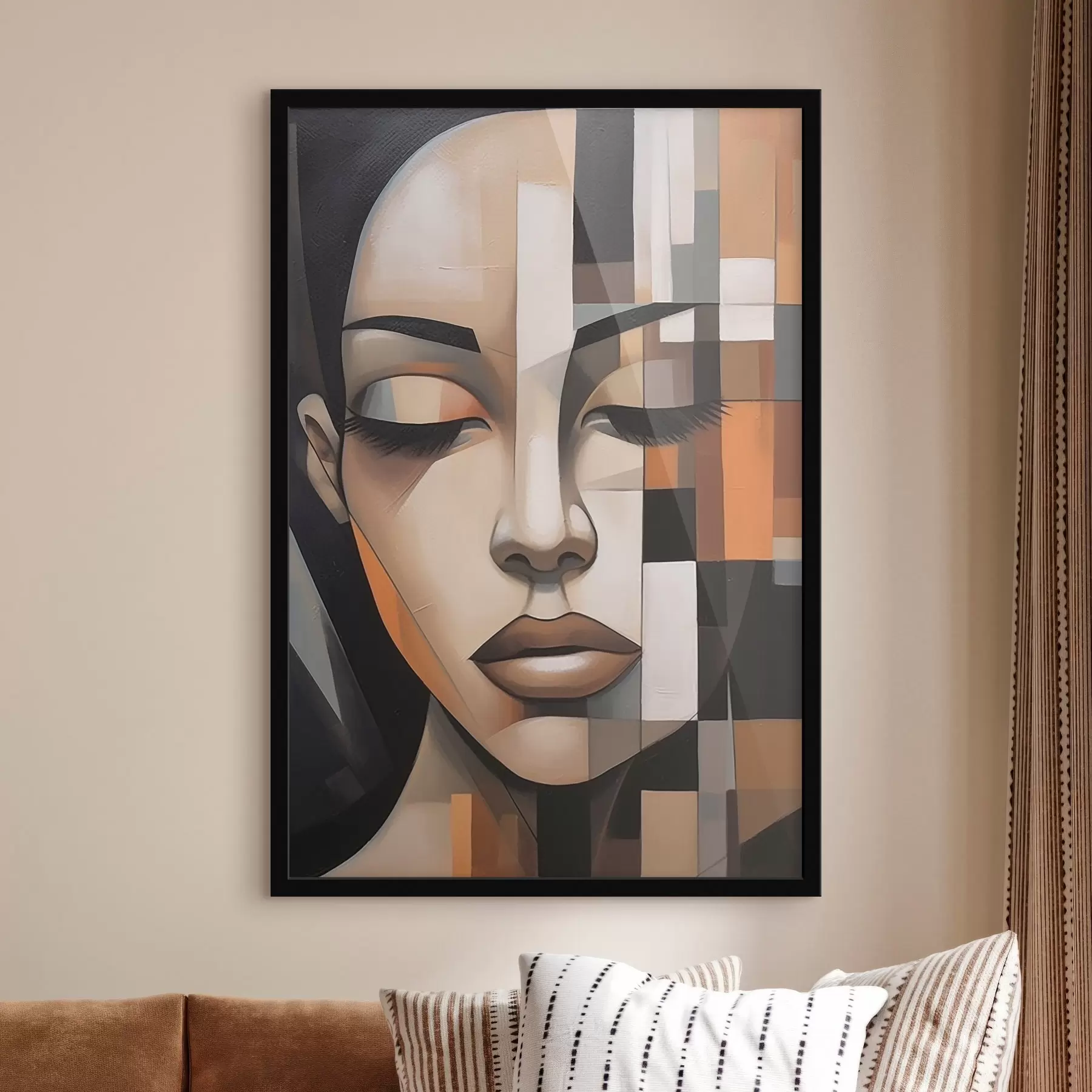 Fototapeta Kubistyczny portret kobiety f46731