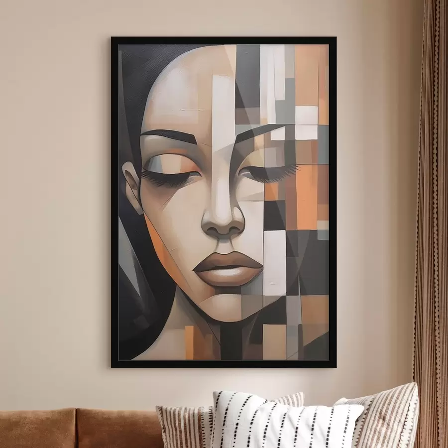 Fototapeta Kubistyczny portret kobiety f46731