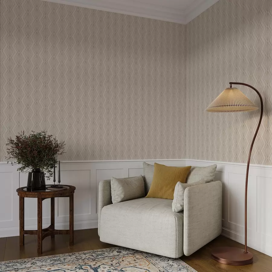 Fototapeta Lekka ozdoba z diamentów w spokojnych odcieniach beżu a00925v2