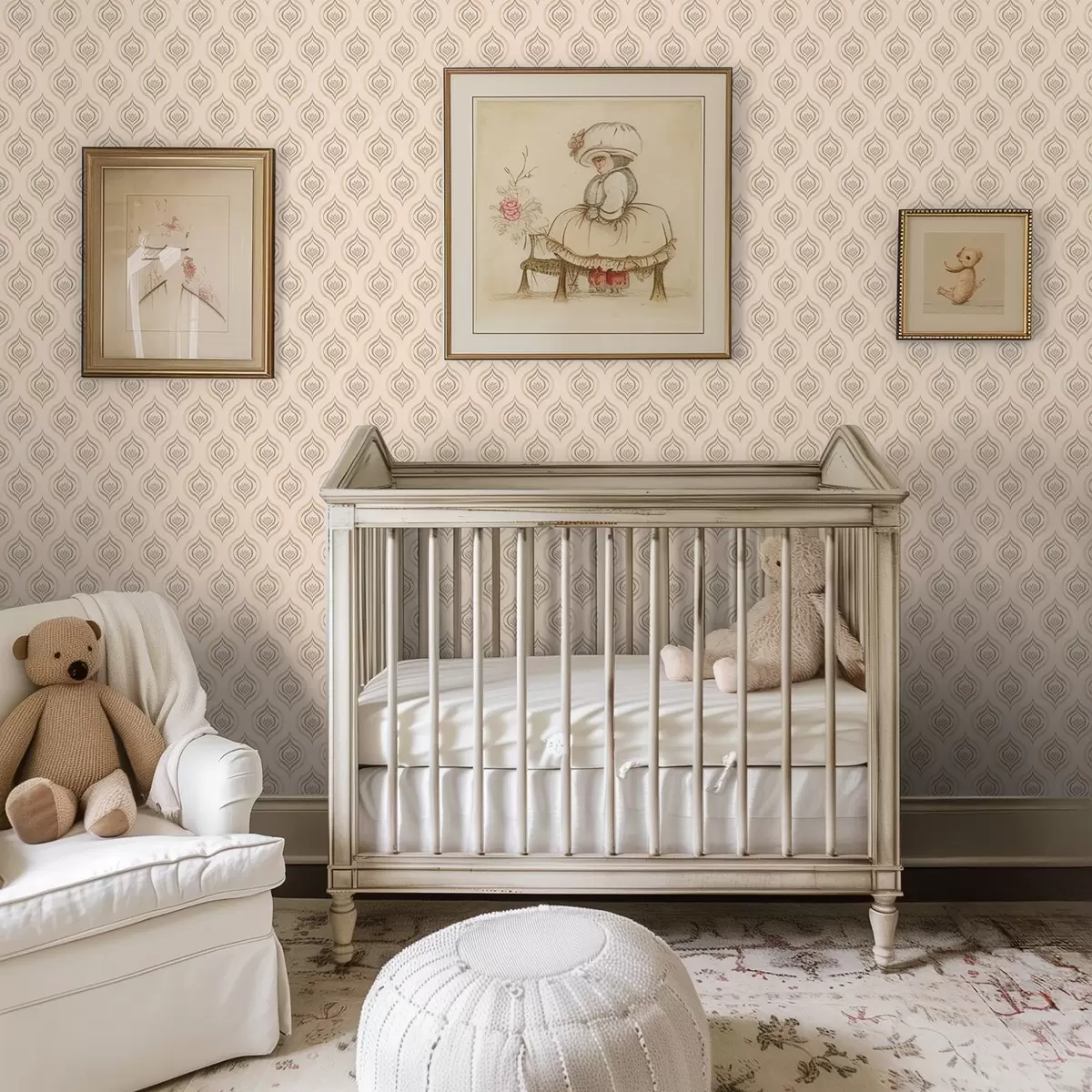 Tapeta Motywy sproszkowanych kropelek z kwiatem na ciepłym tle a00977v2