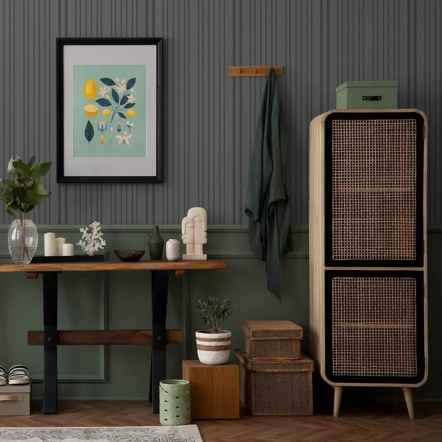 Fototapeta Ciemnoszare tło z pionowymi paskami o fakturze a00979v1