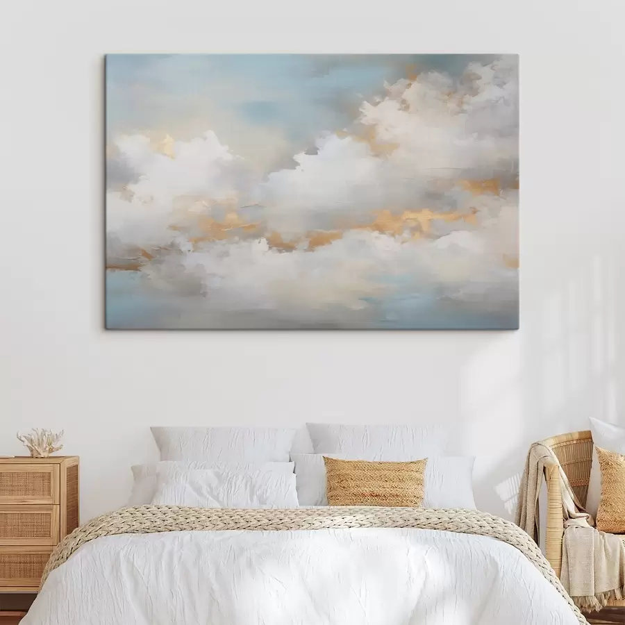 Obraz Imitacja nieba i chmur w malarstwie s46760