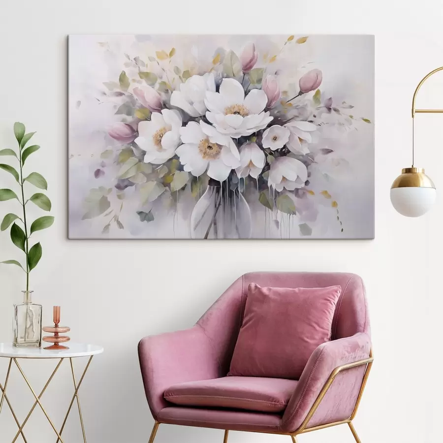 Obraz Kwiaty w wazonie – imitacja obrazu s46763