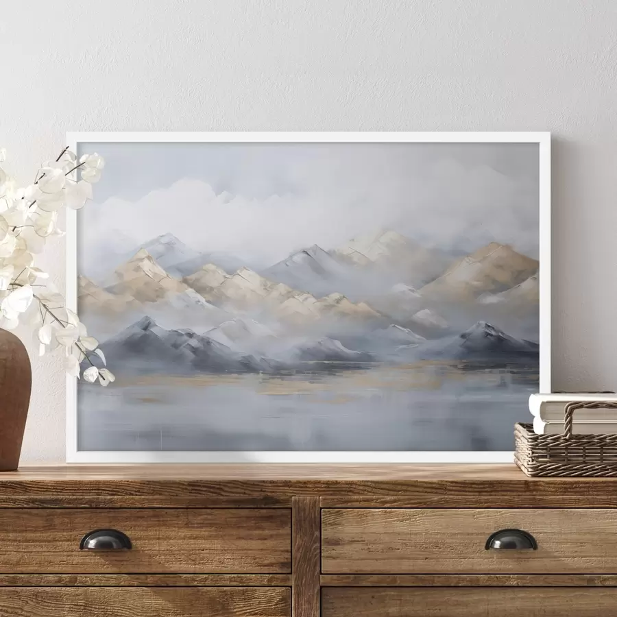 Fototapeta Górski krajobraz imitujący malarstwo f46765