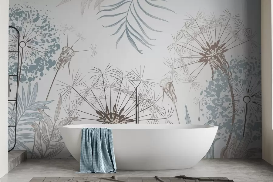 Fototapeta Mlecze wśród liści w04942