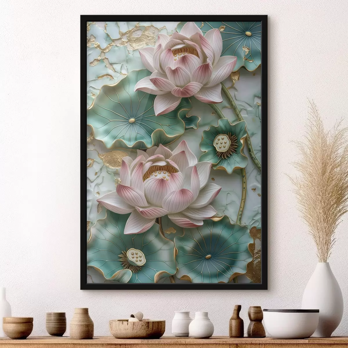 Plakat Kwiaty lotosu f46798