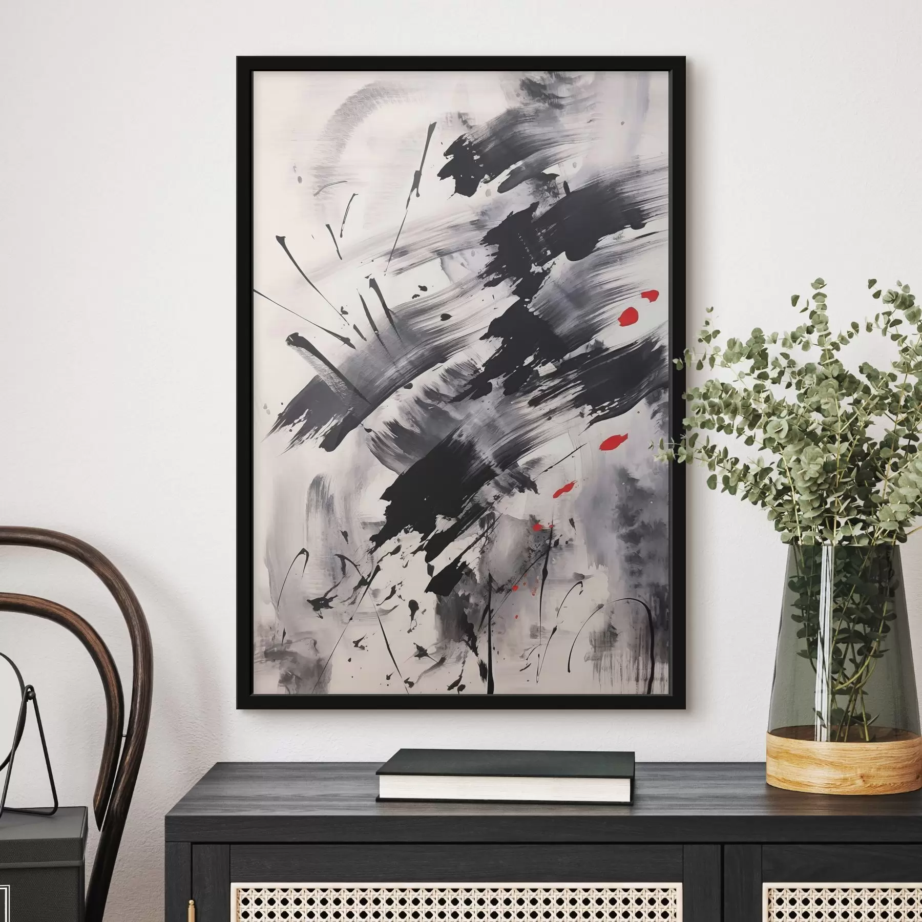 Fototapeta Abstrakcja z imitacją rozprysków i pociągnięć pędzla f46783