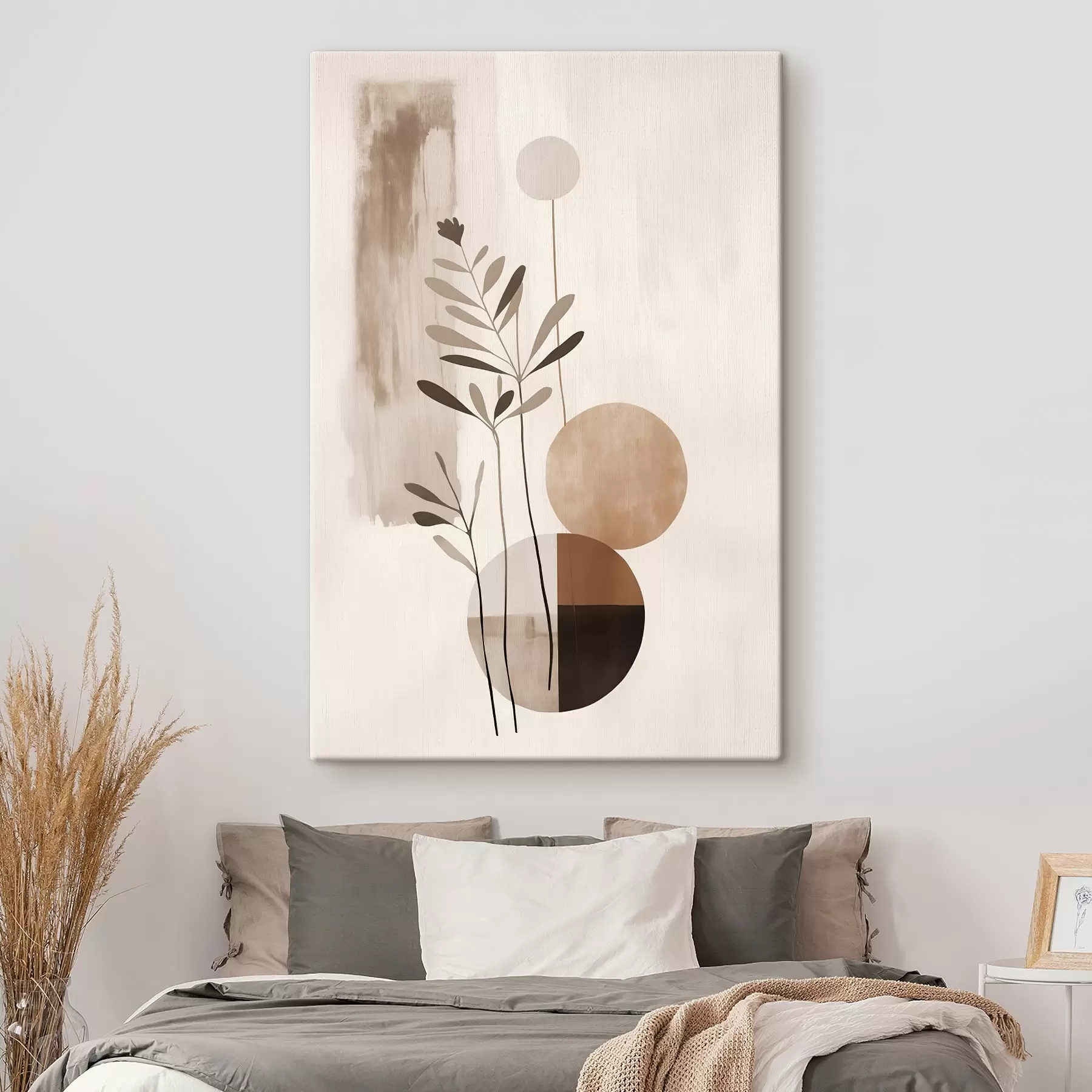 Obraz Abstrakcja z rośliną s46782