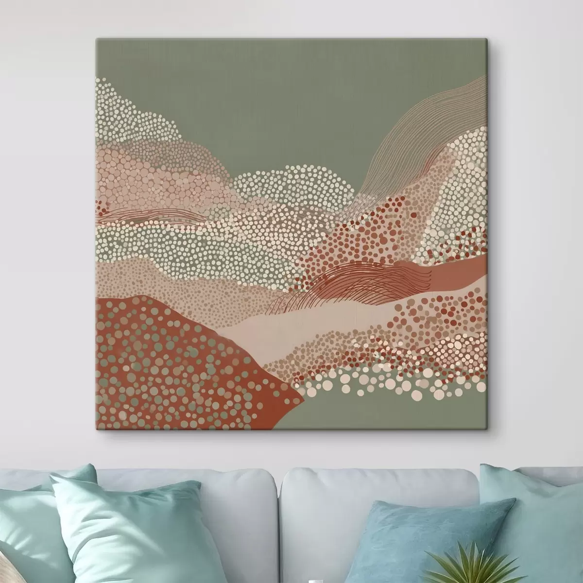 Obraz Krajobraz w stylizowanej interpretacji s46652