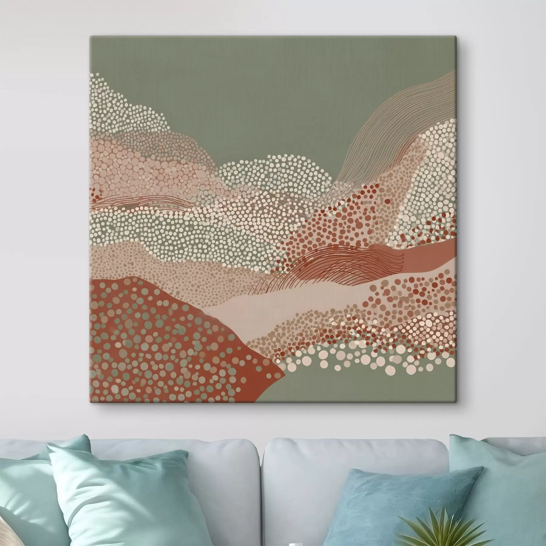 Obraz Krajobraz w stylizowanej interpretacji s46652