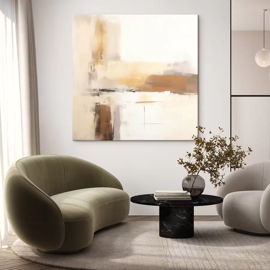 Obraz Jasna abstrakcyjna kompozycja w ciepłych barwach s46654