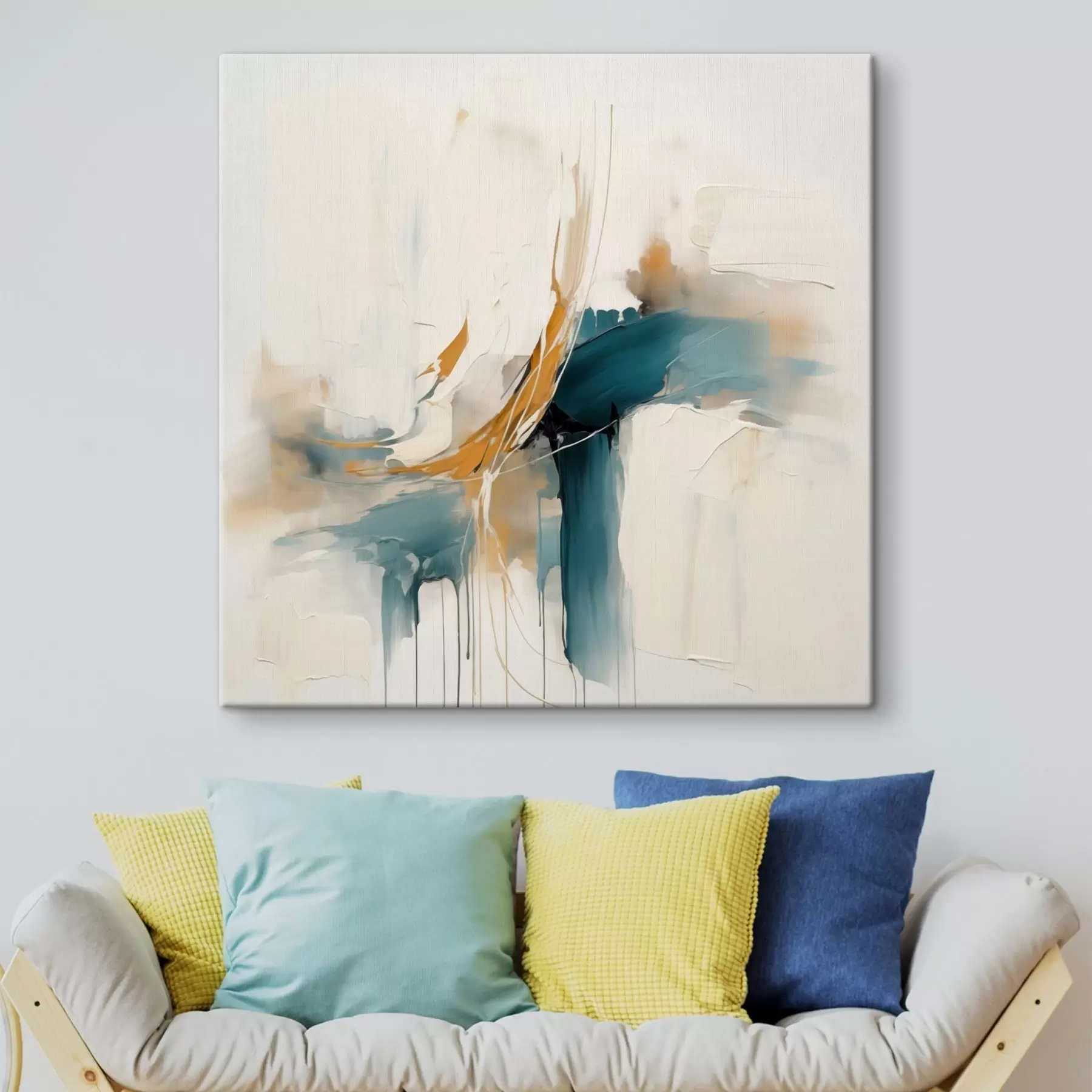 Obraz Dynamiczna abstrakcja z elementami teksturowanymi s46657