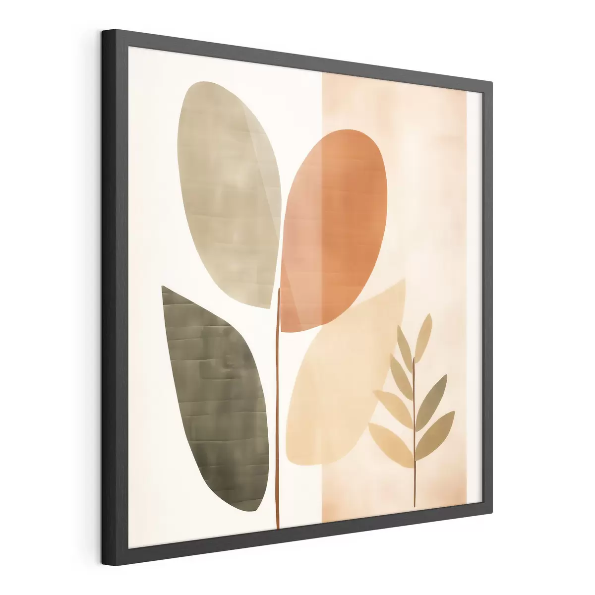Plakat Minimalistyczne liście w artystycznym stylu f46644
