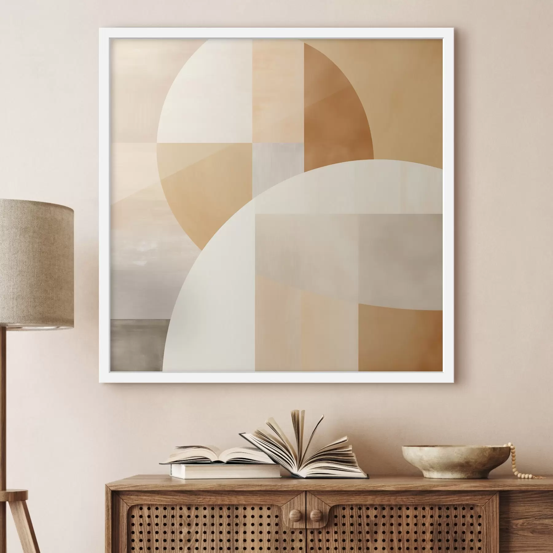 Fototapeta Artystyczna geometria w pastelowych odcieniach f46650