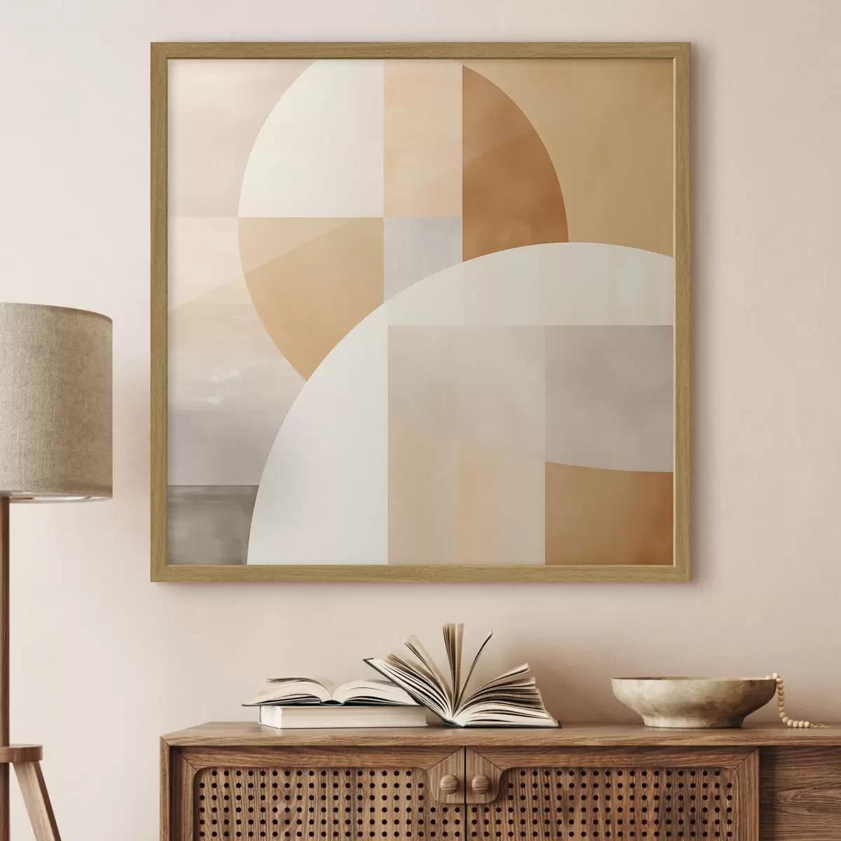 Plakat Artystyczna geometria w pastelowych odcieniach f46650