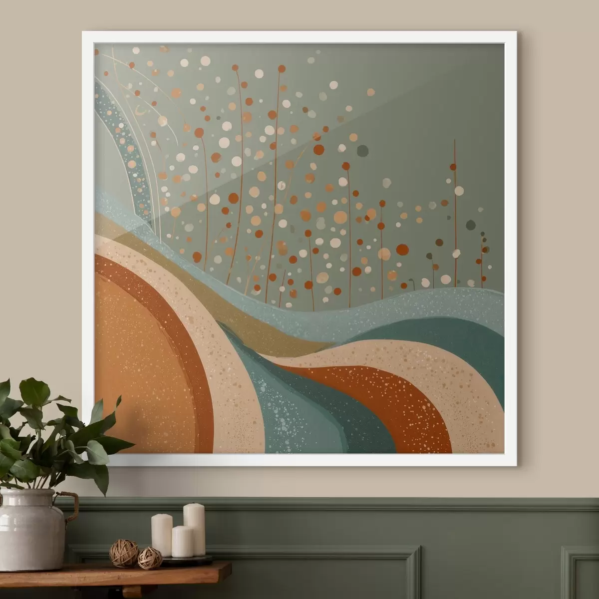 Plakat Kompozycja z dekoracyjnymi drobnymi elementami f46653