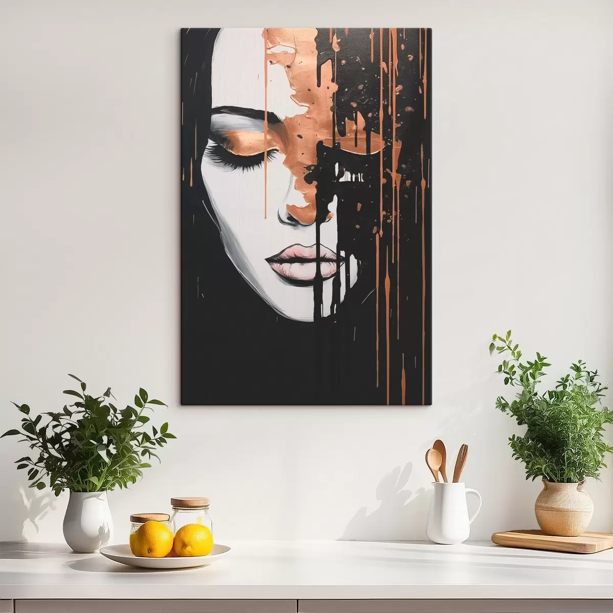 Obraz Abstrakcyjny portret dziewczyny s46803