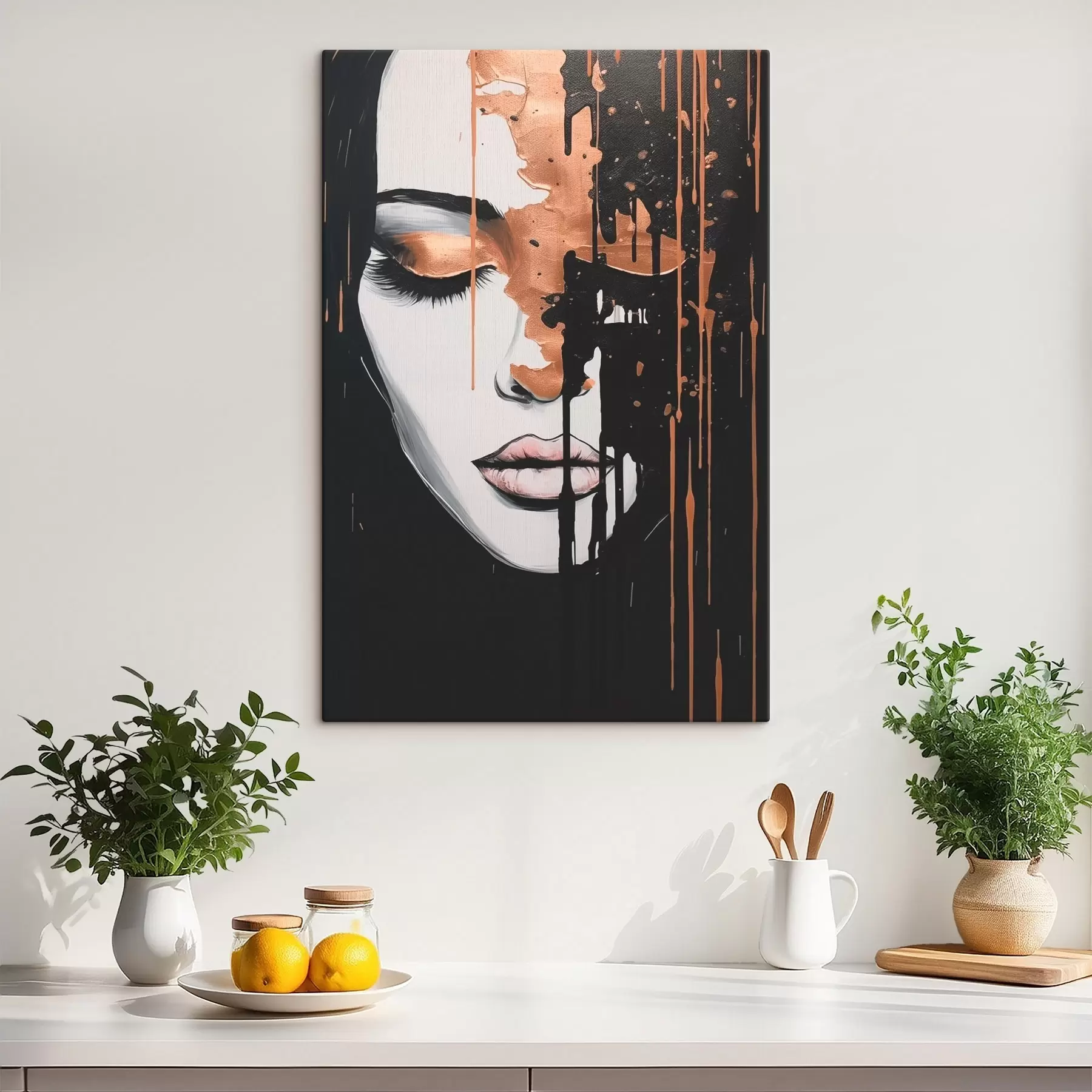 Obraz Abstrakcyjny portret dziewczyny s46803