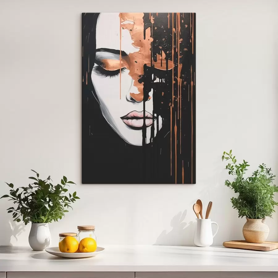 Obraz Abstrakcyjny portret dziewczyny s46803