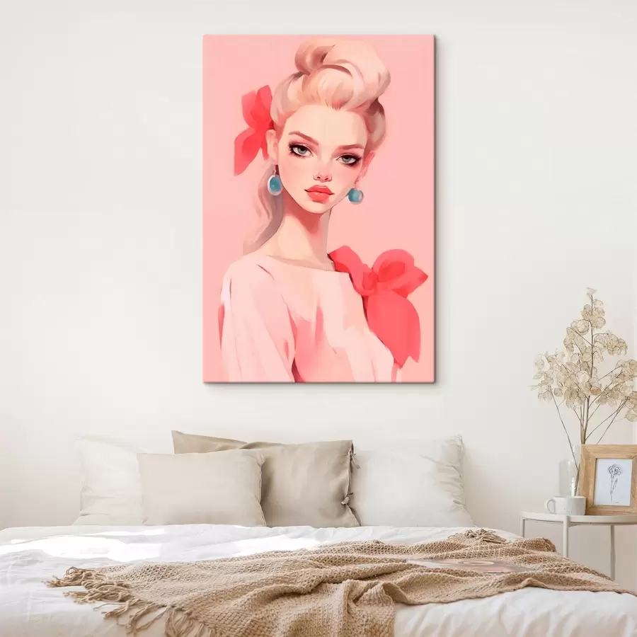Obraz Dziewczyna w różowym s46804
