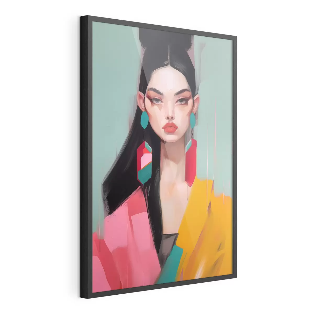 Plakat Abstrakcyjny portret modowy f46808