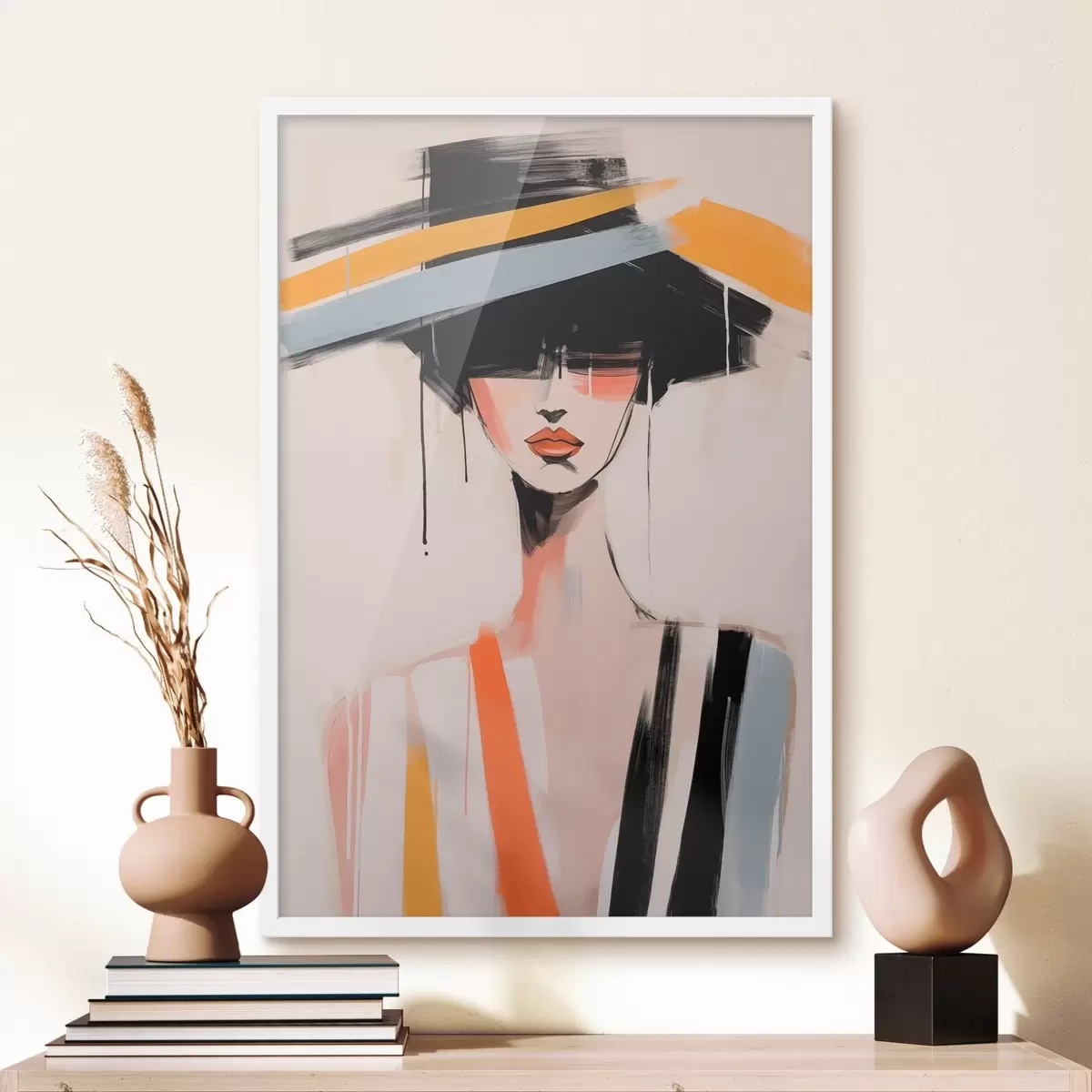 Plakat Kubistyczny portret f46809