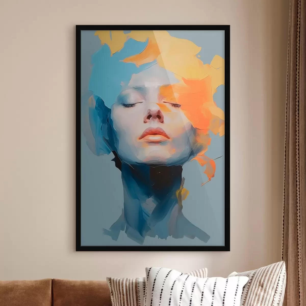 Plakat Dziewczyna w farbie f46810