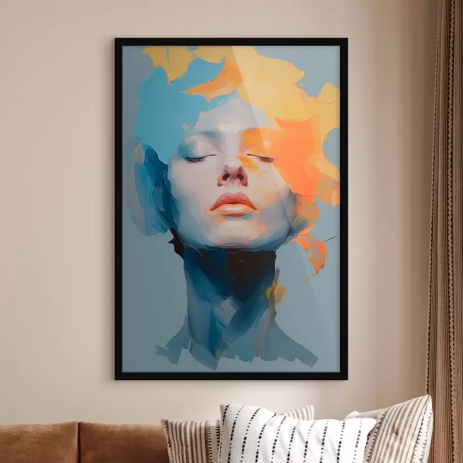 Fototapeta Dziewczyna w farbie f46810