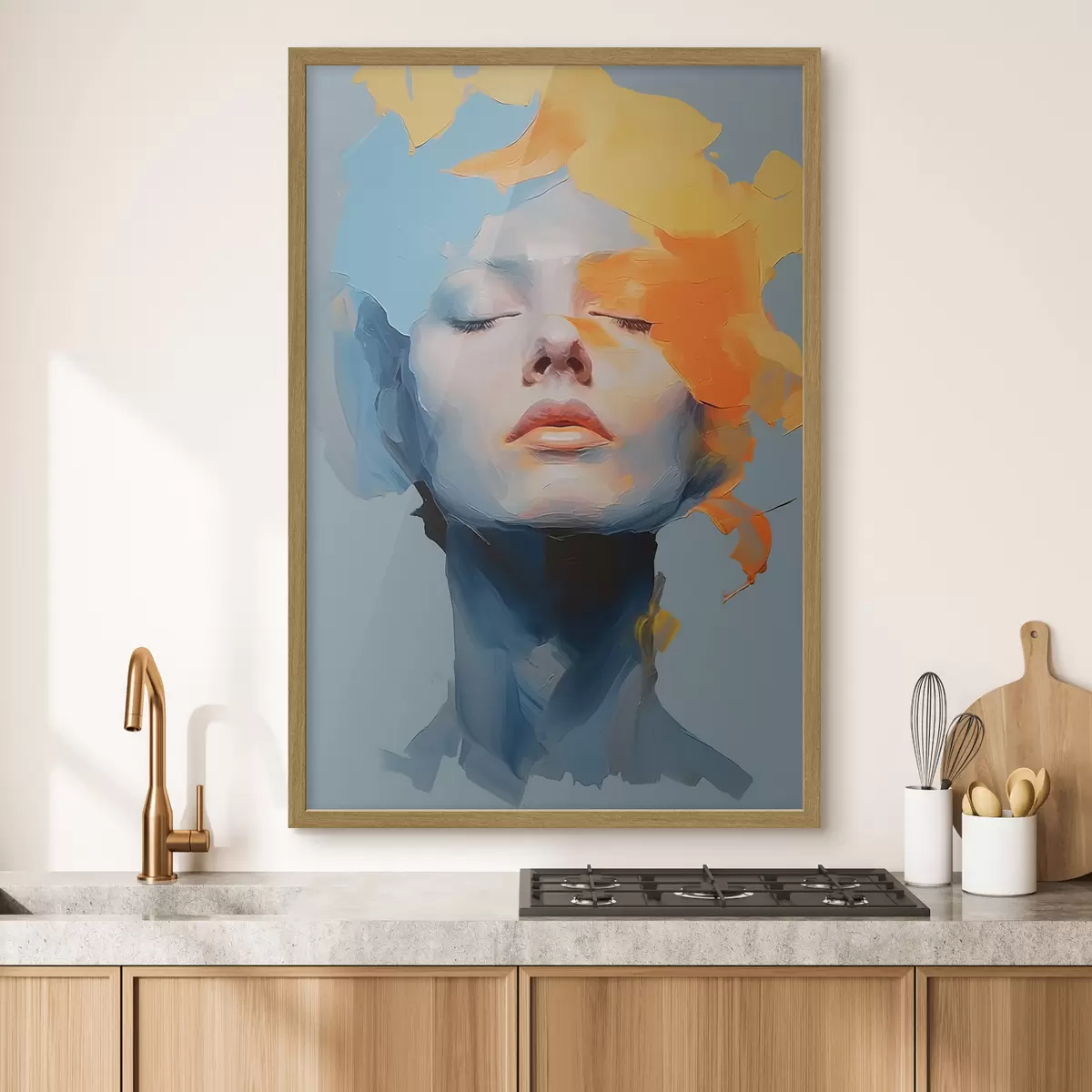 Plakat Dziewczyna w farbie f46810