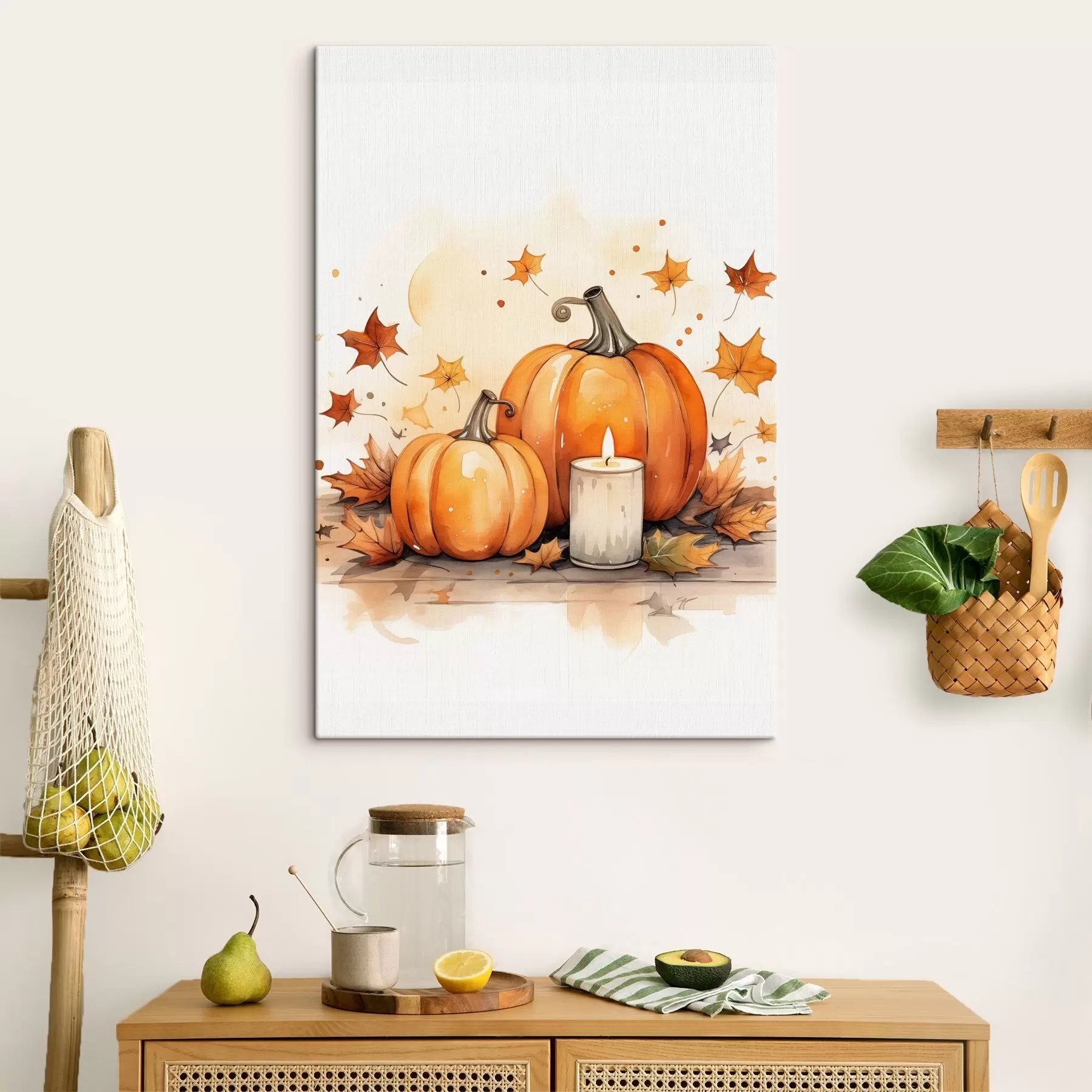 Obraz Jesienna kompozycja, imitacja akwareli s46770