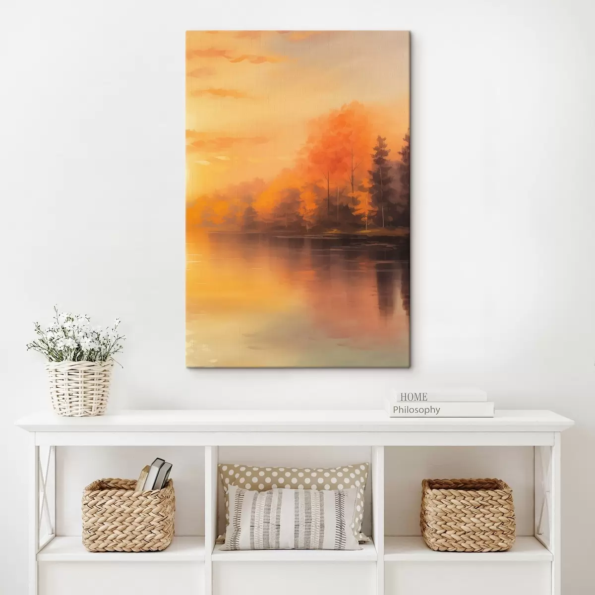 Obraz Las nad stawem s46772