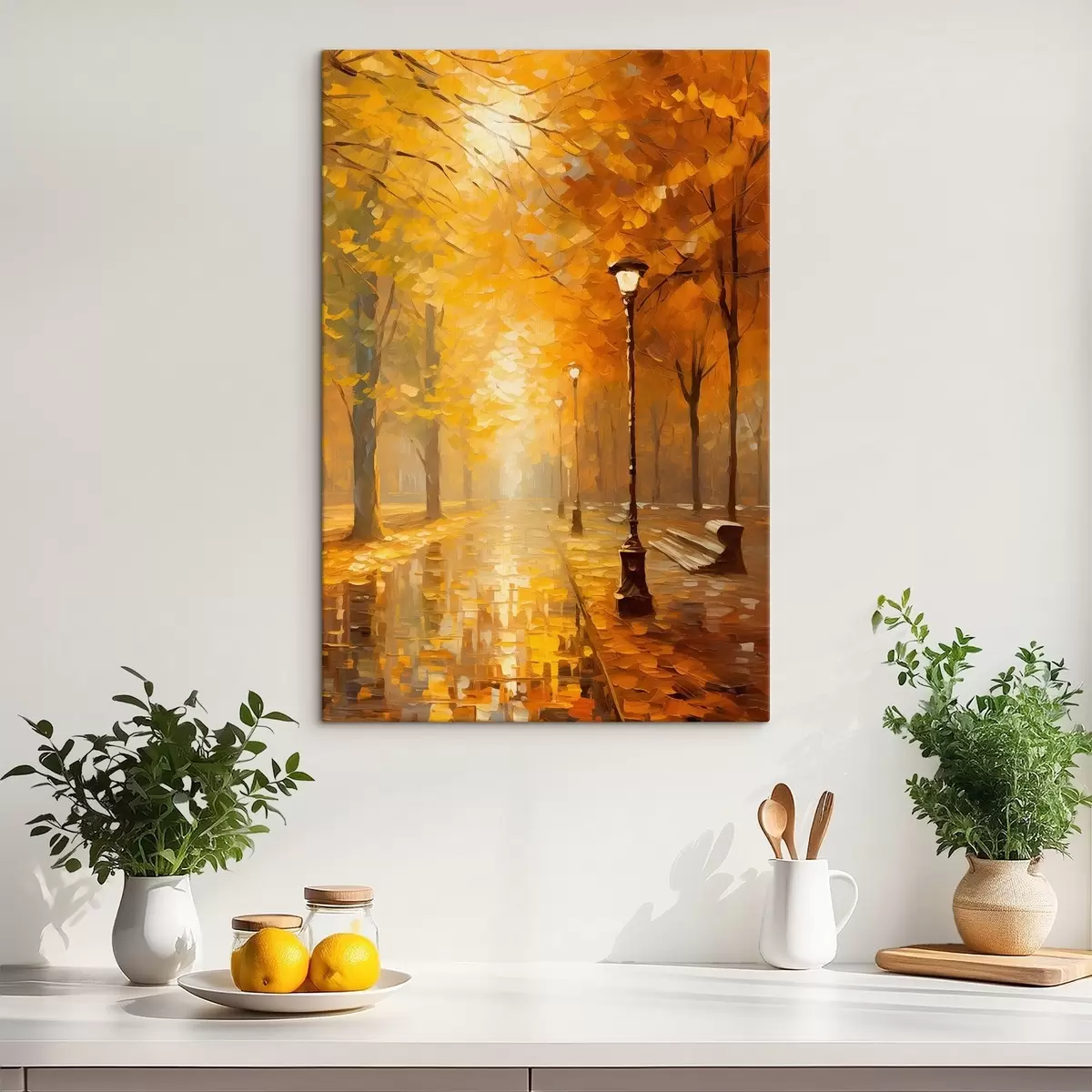 Obraz Aleja w jesiennym parku s46778