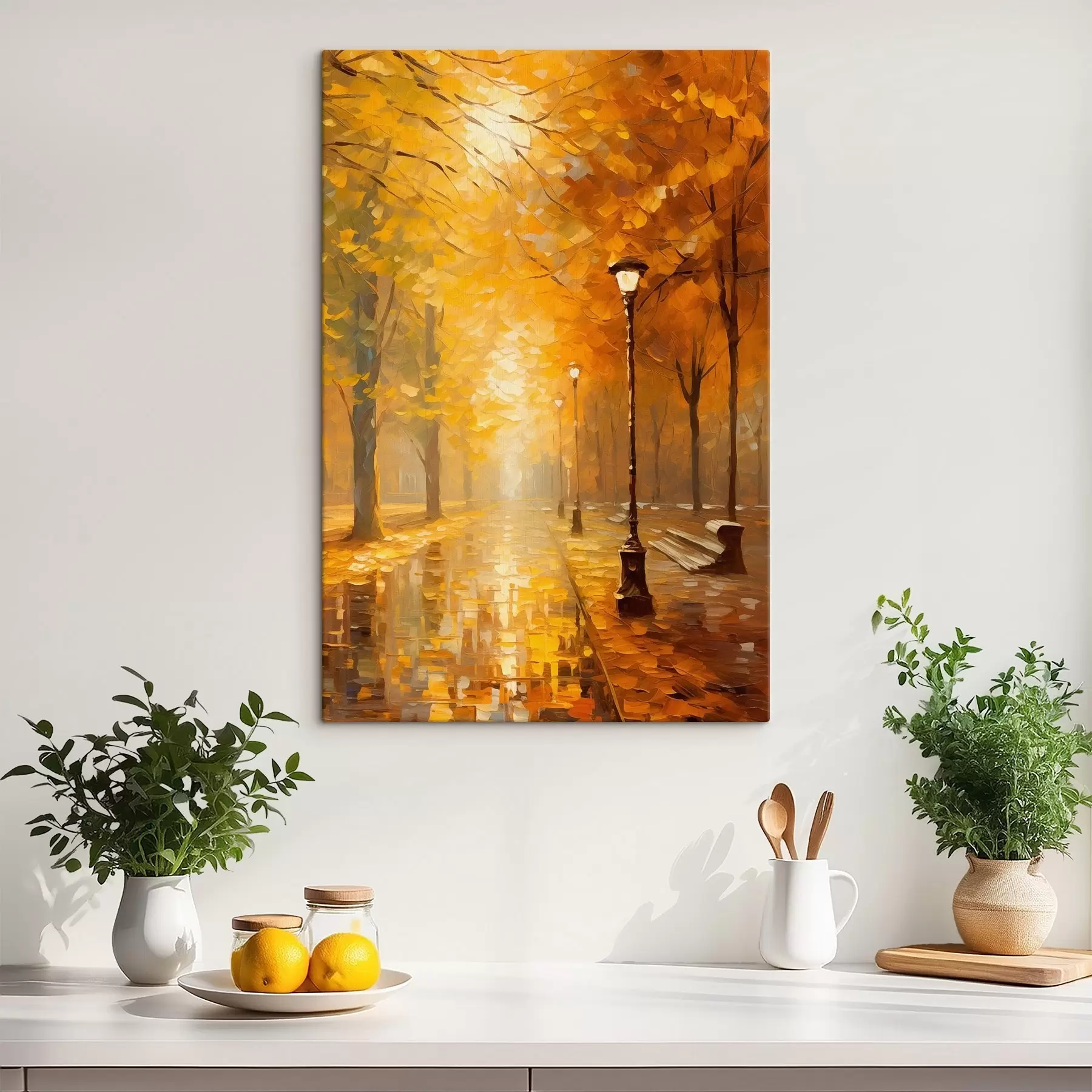 Obraz Aleja w jesiennym parku s46778