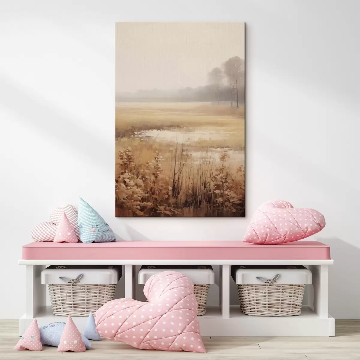 Obraz Suszone kwiaty na polu s46780