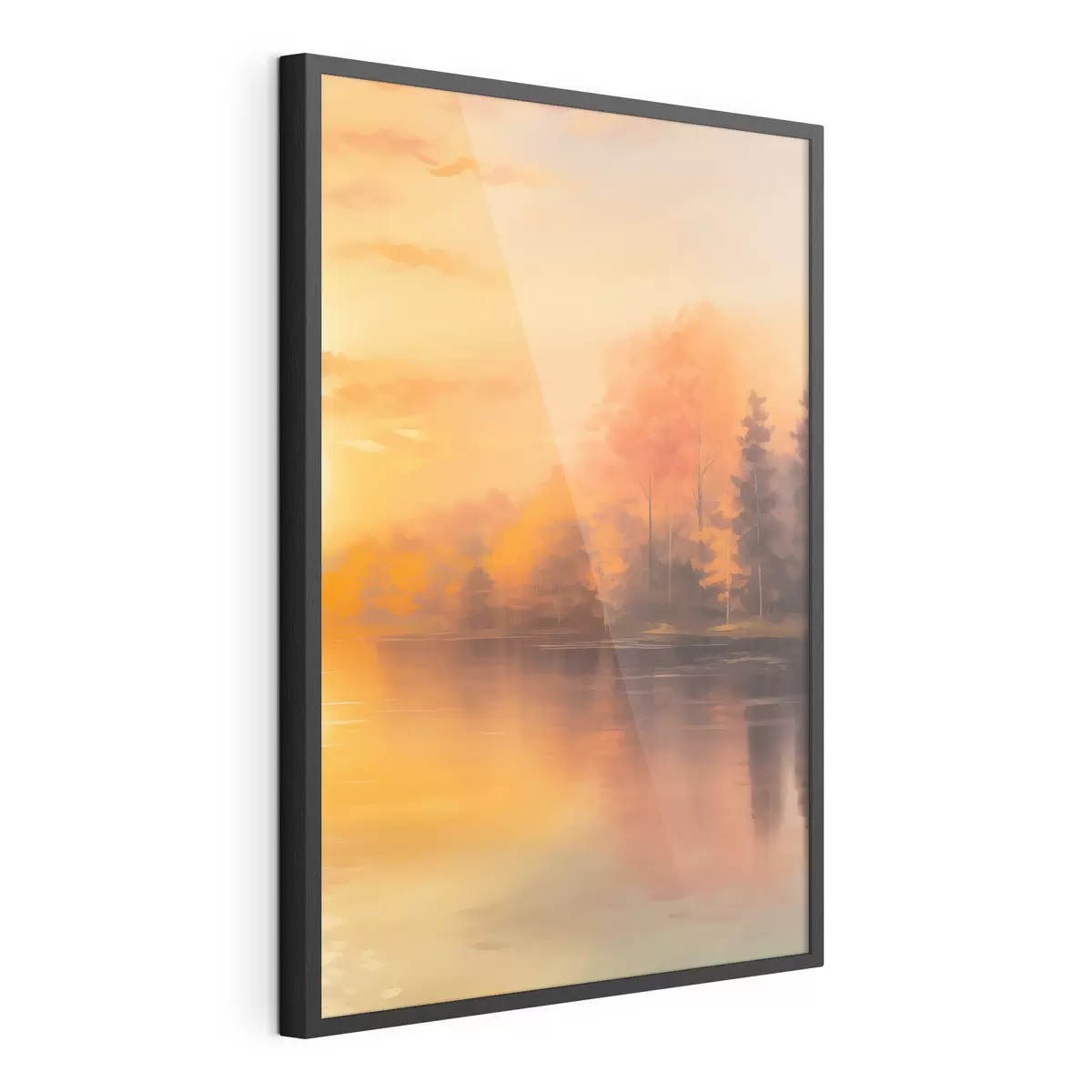 Plakat Las nad stawem f46772