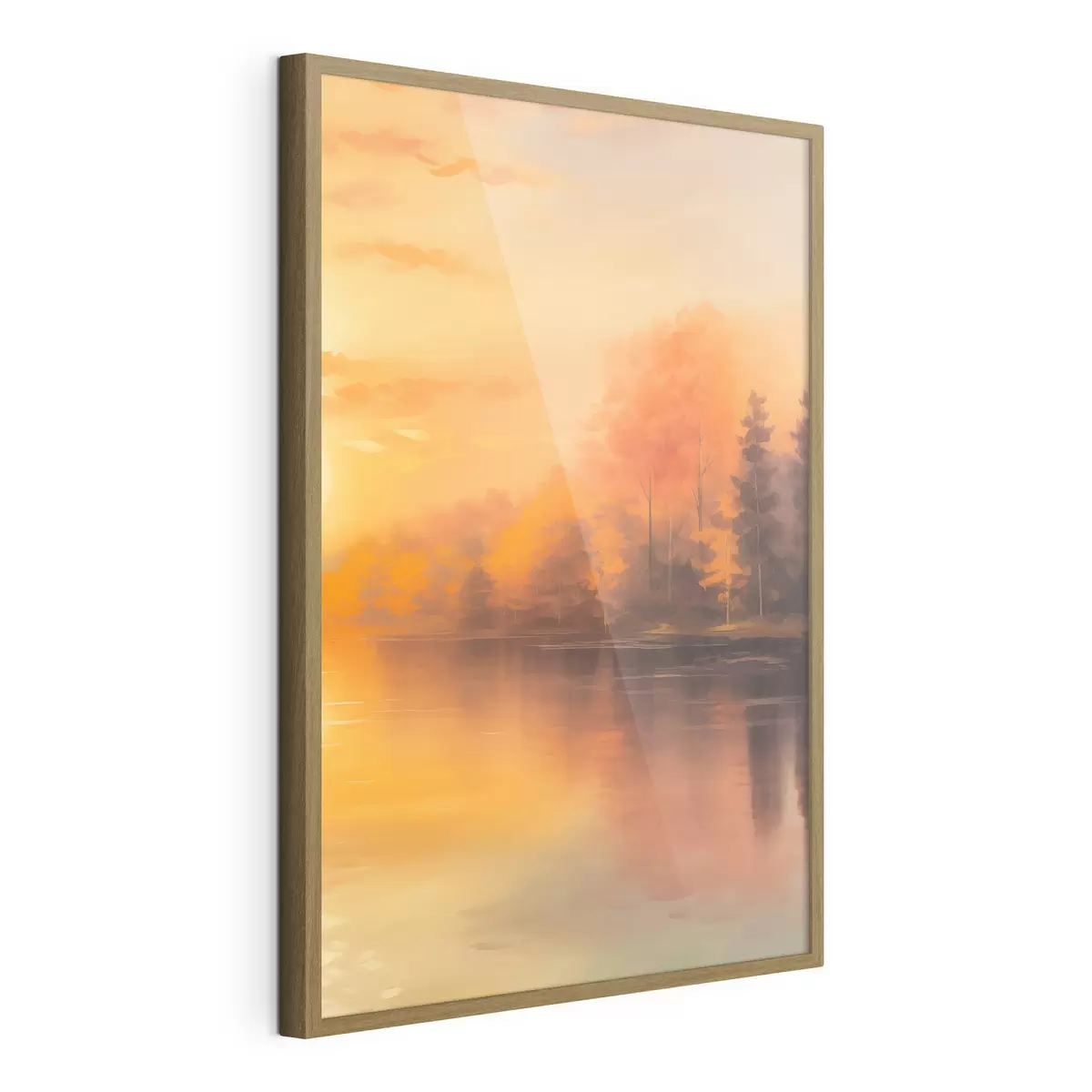 Plakat Las nad stawem f46772