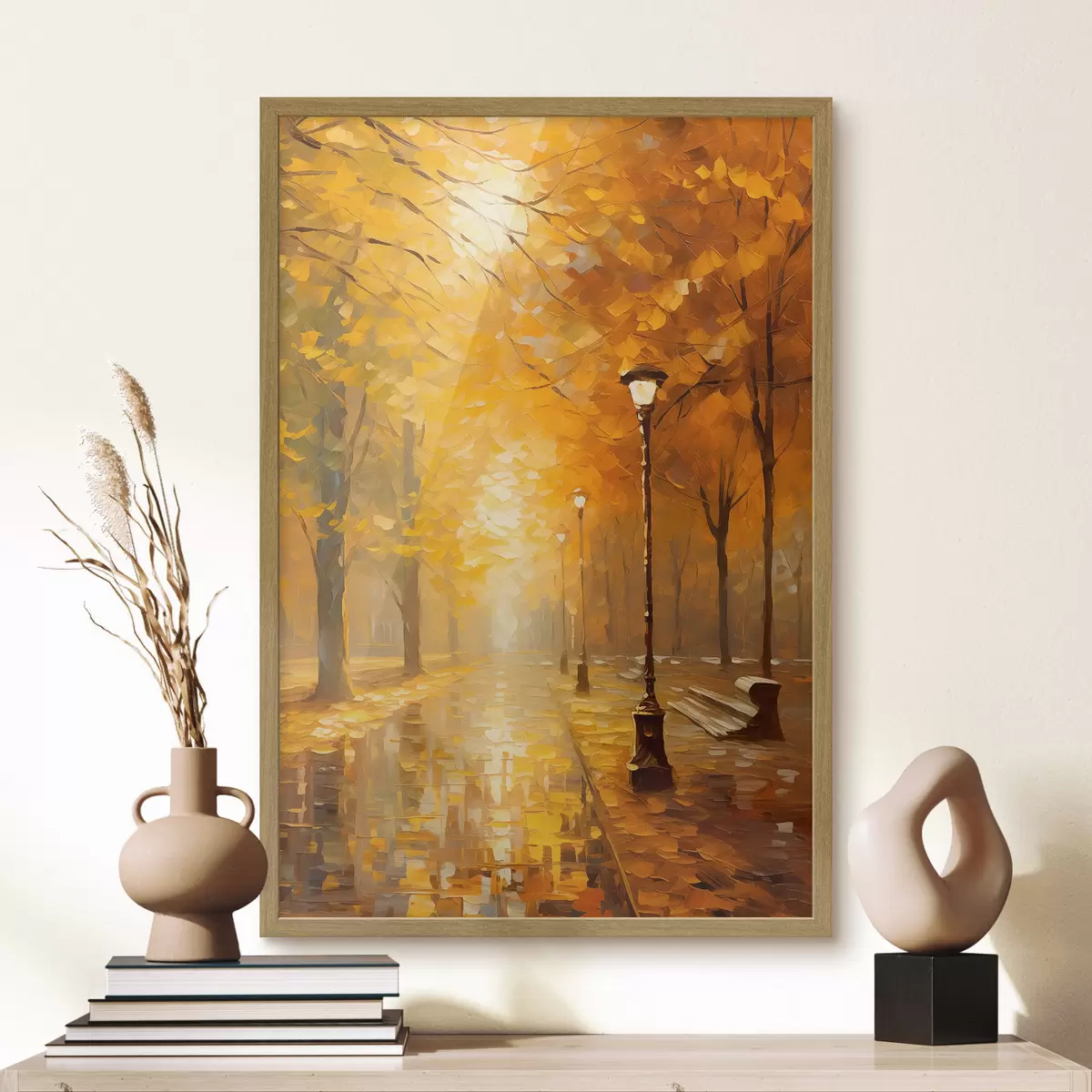 Plakat Aleja w jesiennym parku f46778