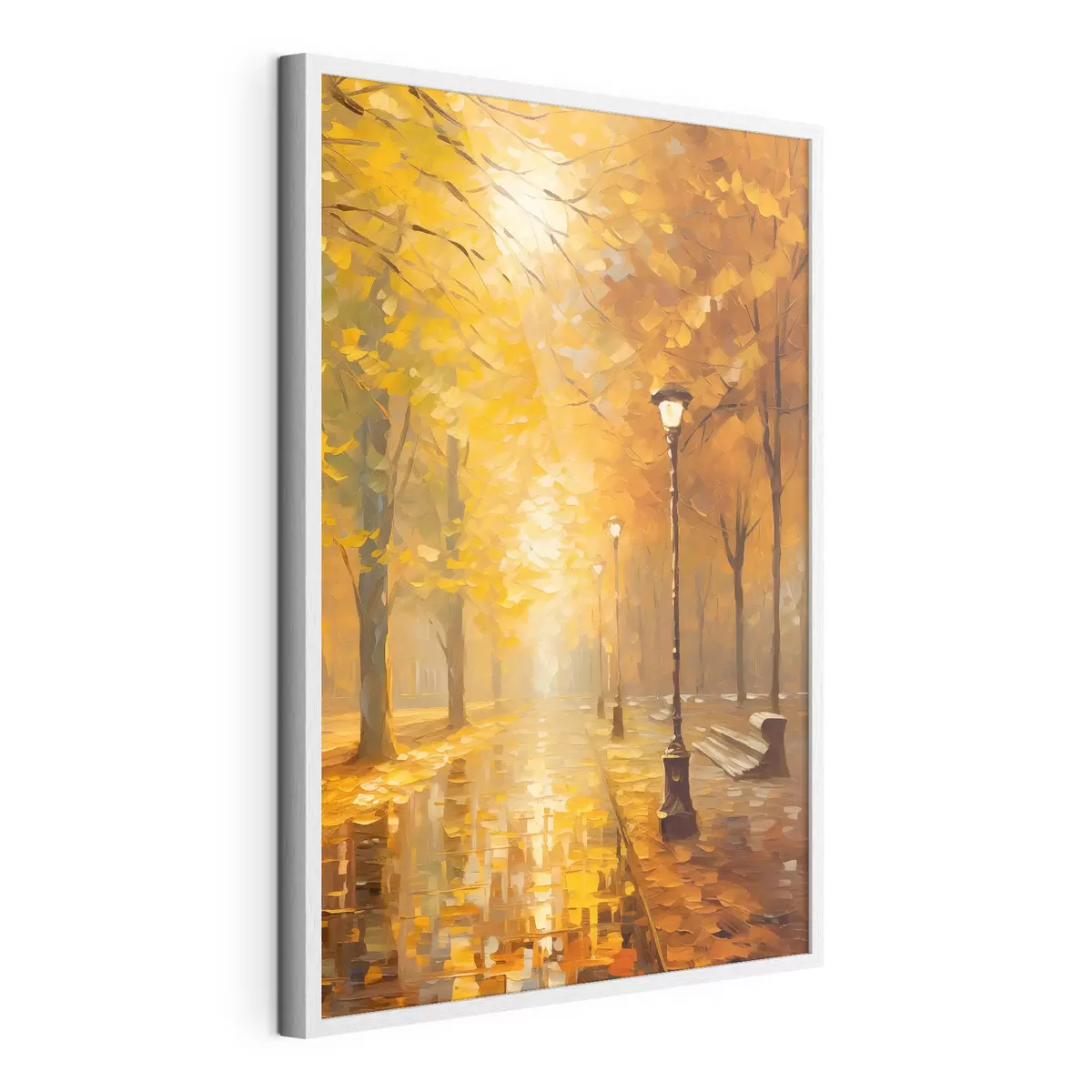 Plakat Aleja w jesiennym parku f46778