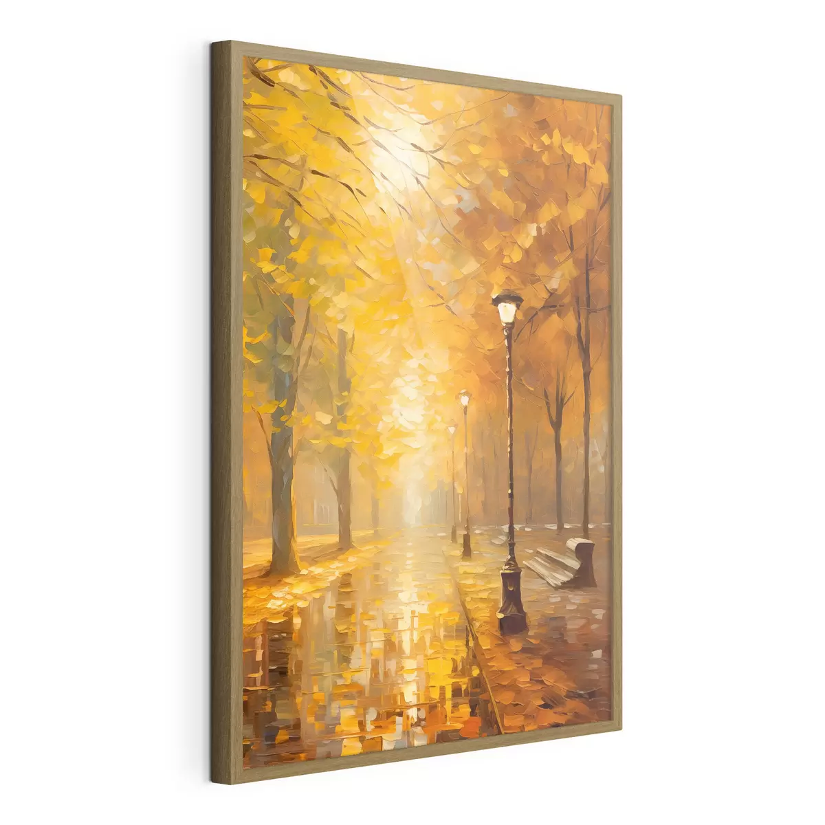 Plakat Aleja w jesiennym parku f46778