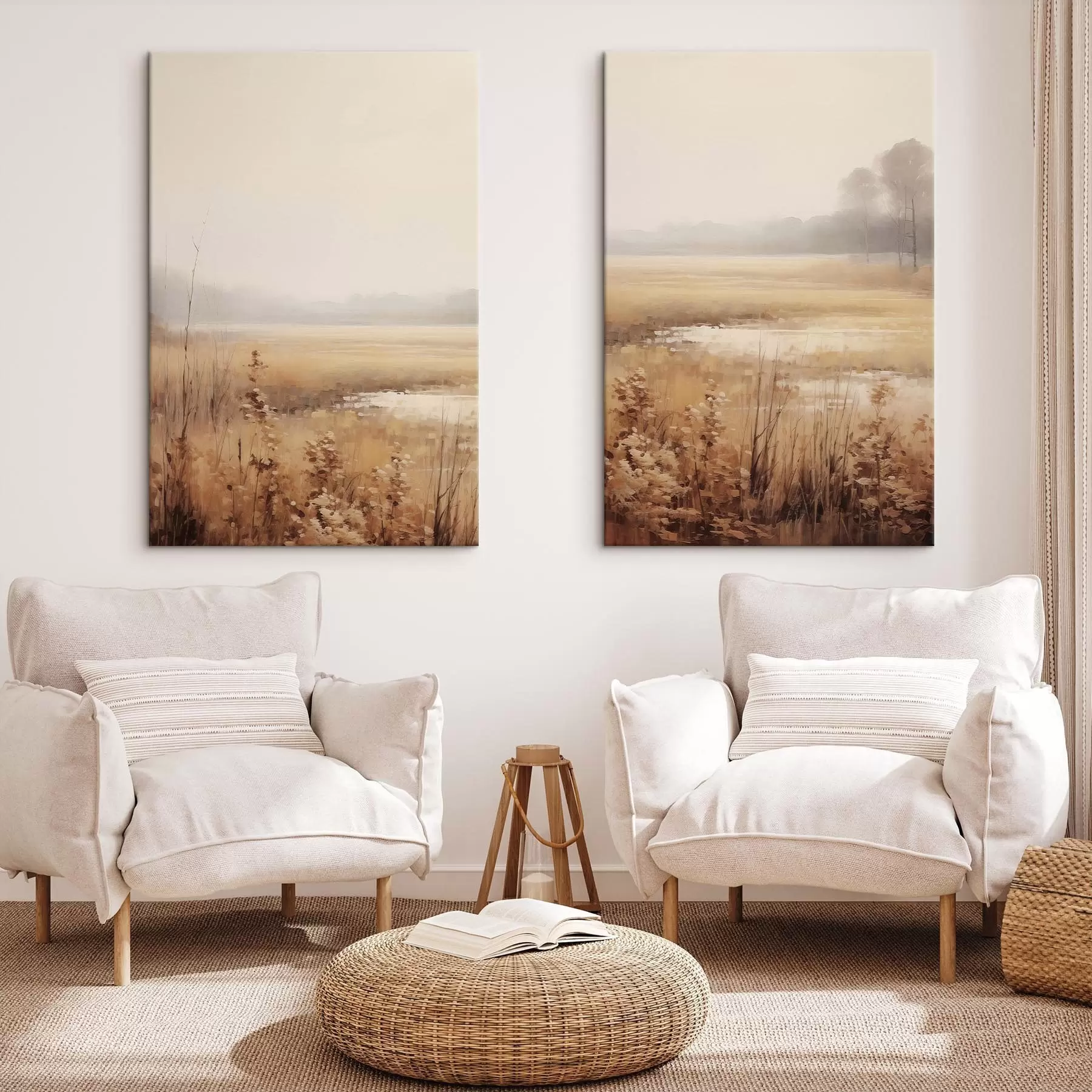 Obraz Suszone kwiaty na polu m01053